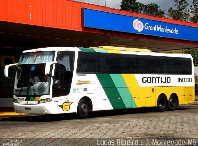 Empresa Gontijo de Transportes 16000 na cidade de João Monlevade, Minas Gerais, Brasil, por Lucas  Ribeiro. Número da foto: #723172.