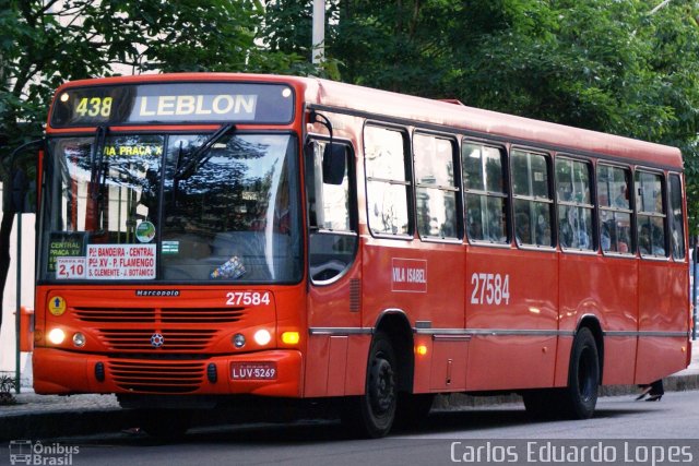 Transportes Vila Isabel 27584 na cidade de Rio de Janeiro, Rio de Janeiro, Brasil, por Carlos Eduardo Lopes. Número da foto: #723157.