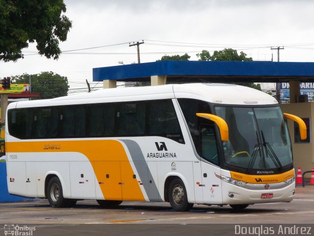 Viação Araguarina 11009 na cidade de Goiânia, Goiás, Brasil, por Douglas Andrez. Número da foto: #723473.