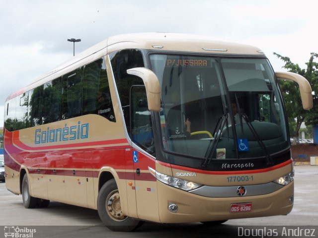 Auto Viação Goianésia 177003-1 na cidade de Goiânia, Goiás, Brasil, por Douglas Andrez. Número da foto: #725633.