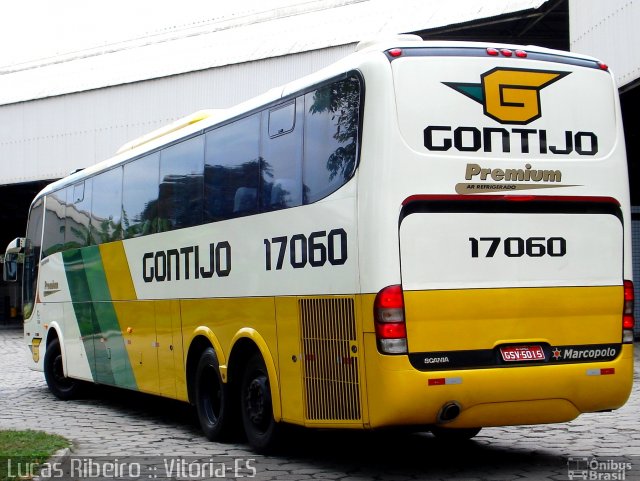 Empresa Gontijo de Transportes 17060 na cidade de Vitória, Espírito Santo, Brasil, por Lucas  Ribeiro. Número da foto: #725719.