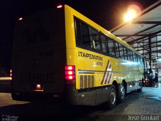 Viação Itapemirim 40155 na cidade de Paraíba do Sul, Rio de Janeiro, Brasil, por José Goulart. Número da foto: #726280.