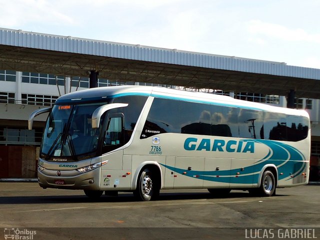 Viação Garcia 7786 na cidade de Telêmaco Borba, Paraná, Brasil, por Lucas Gabriel. Número da foto: #726187.