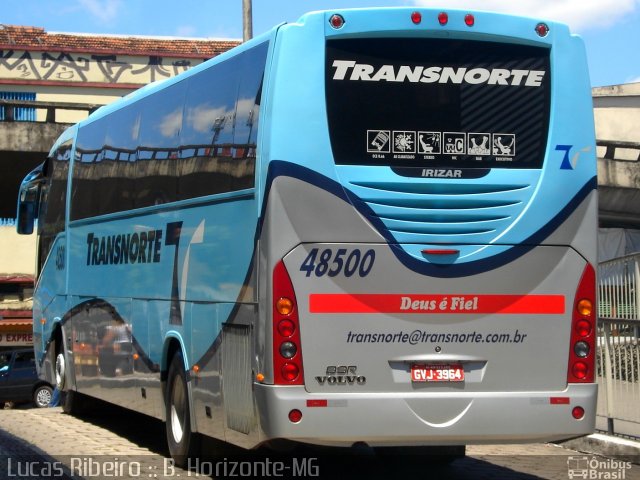 Transnorte - Transporte e Turismo Norte de Minas 48500 na cidade de Belo Horizonte, Minas Gerais, Brasil, por Lucas  Ribeiro. ID da foto: 727377.