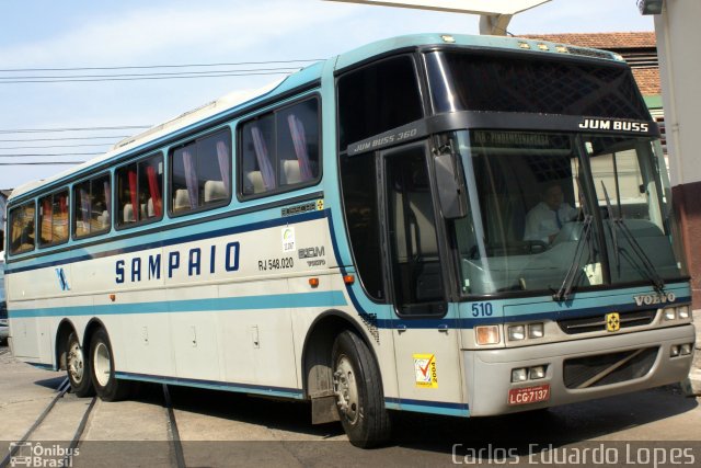 Viação Sampaio 510 na cidade de Rio de Janeiro, Rio de Janeiro, Brasil, por Carlos Eduardo Lopes. Número da foto: #728758.