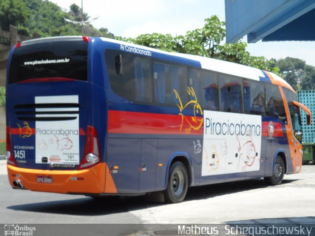 Viação Piracicabana 1451 na cidade de Santos, São Paulo, Brasil, por Matheus  Scheguschewsky. ID da foto: 726783.