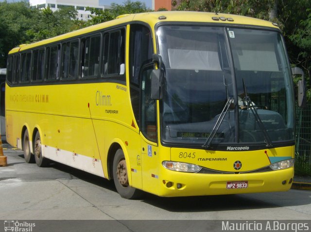 Viação Itapemirim 8045 na cidade de São Paulo, São Paulo, Brasil, por Mauricio A. Borges. ID da foto: 727559.