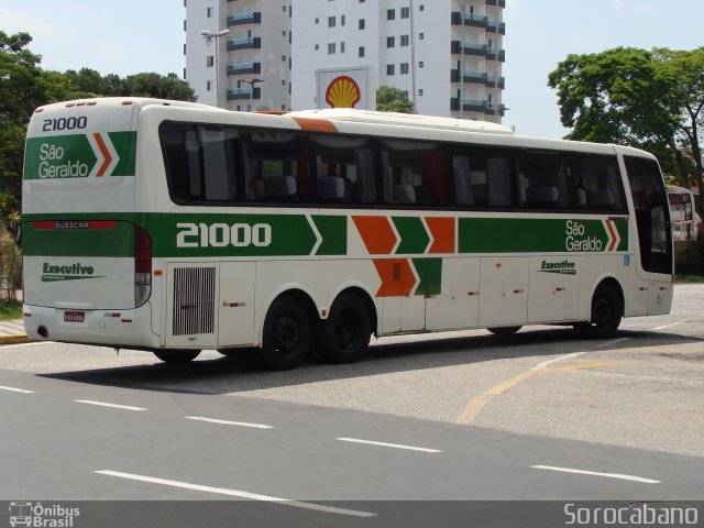 Cia. São Geraldo de Viação 21000 na cidade de Sorocaba, São Paulo, Brasil, por Elias  Junior. Número da foto: #729524.