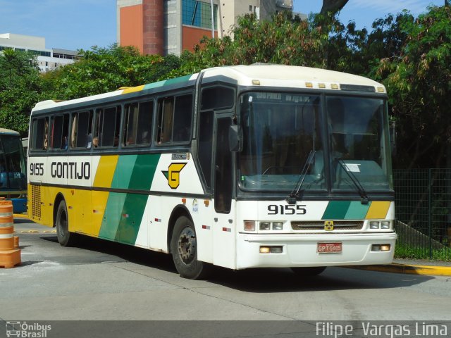 Empresa Gontijo de Transportes 9155 na cidade de São Paulo, São Paulo, Brasil, por Filipe  Vargas Lima. ID da foto: 729408.