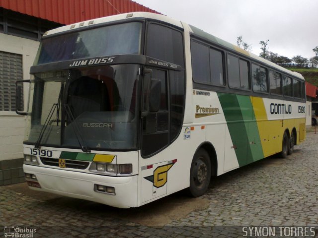 Empresa Gontijo de Transportes 15190 na cidade de João Monlevade, Minas Gerais, Brasil, por Symon Torres. ID da foto: 697429.