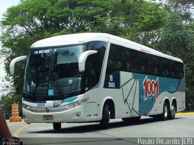 Auto Viação 1001 3005 na cidade de São Paulo, São Paulo, Brasil, por Paulo Ricardo. Número da foto: #696891.