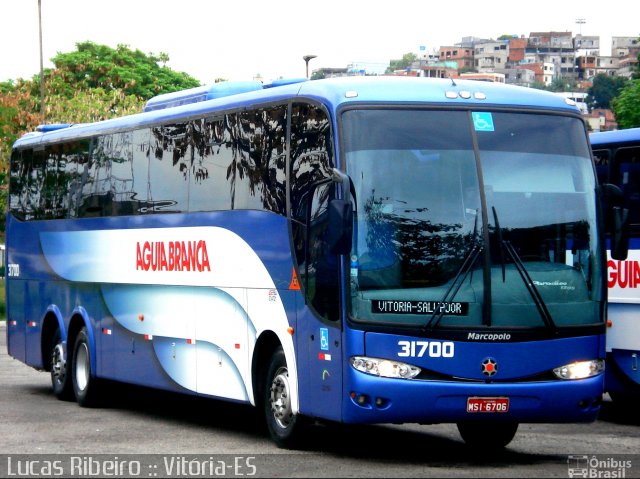 Viação Águia Branca 31700 na cidade de Vitória, Espírito Santo, Brasil, por Lucas  Ribeiro. ID da foto: 731705.