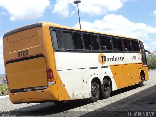 Viação Nordeste 0700 na cidade de Campina Grande, Paraíba, Brasil, por Ruan Silva. Número da foto: #731272.