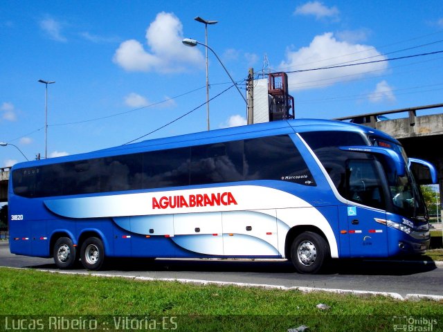 Viação Águia Branca 31820 na cidade de Vitória, Espírito Santo, Brasil, por Lucas  Ribeiro. Número da foto: #731702.