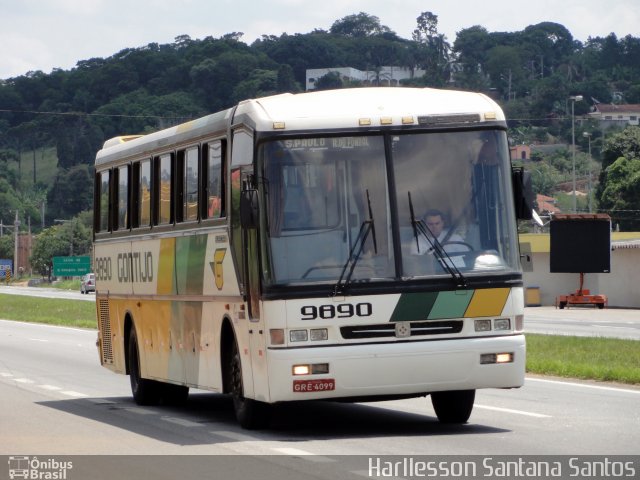 Empresa Gontijo de Transportes 9890 na cidade de Atibaia, São Paulo, Brasil, por Harllesson Santana Santos. ID da foto: 732268.