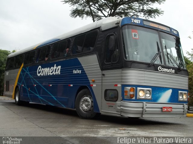Viação Cometa 7407 na cidade de São Paulo, São Paulo, Brasil, por Felipe Vitor Paixão Vieira. Número da foto: #731366.