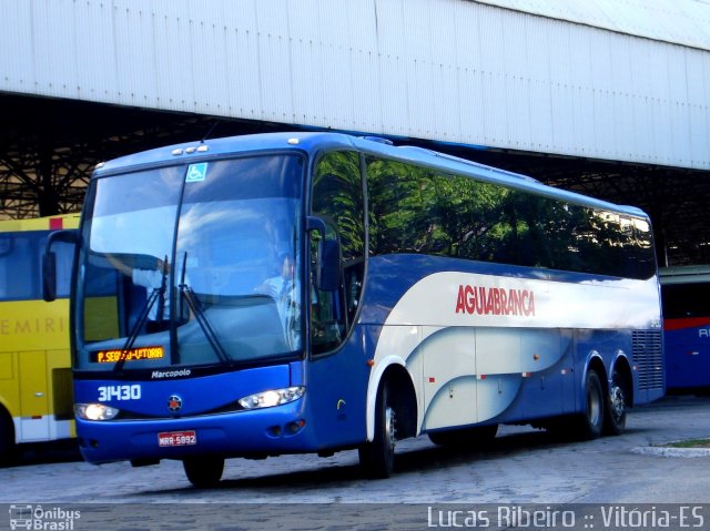 Viação Águia Branca 31430 na cidade de Vitória, Espírito Santo, Brasil, por Lucas  Ribeiro. ID da foto: 731715.