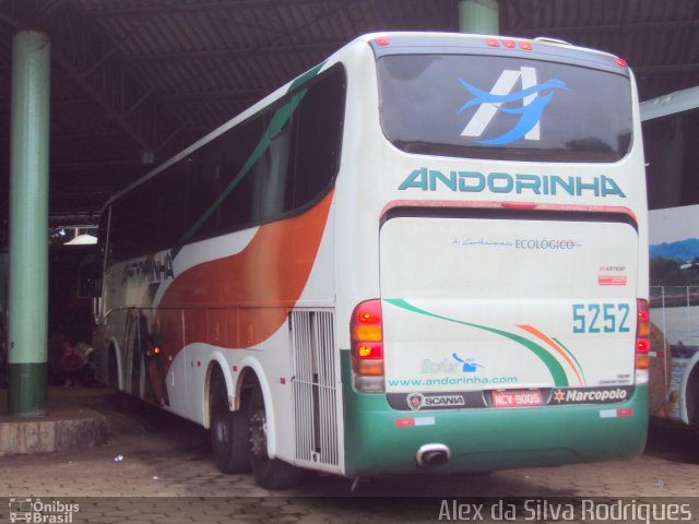 Empresa de Transportes Andorinha 5252 na cidade de Porto Velho, Rondônia, Brasil, por Alex da Silva Rodrigues. ID da foto: 734505.