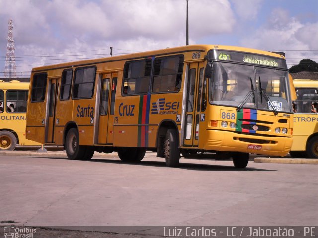 Auto Viação Santa Cruz 868 na cidade de Jaboatão dos Guararapes, Pernambuco, Brasil, por Luiz Carlos de Santana. Número da foto: #732882.