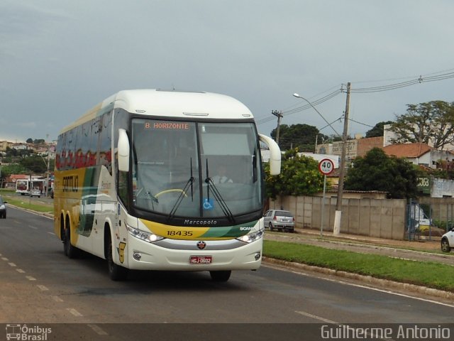 Empresa Gontijo de Transportes 18435 na cidade de Araxá, Minas Gerais, Brasil, por Guilherme Antonio. Número da foto: #733597.