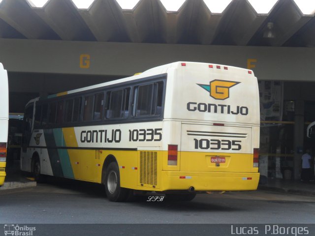 Empresa Gontijo de Transportes 10335 na cidade de Araxá, Minas Gerais, Brasil, por Lucas Borges . ID da foto: 733712.