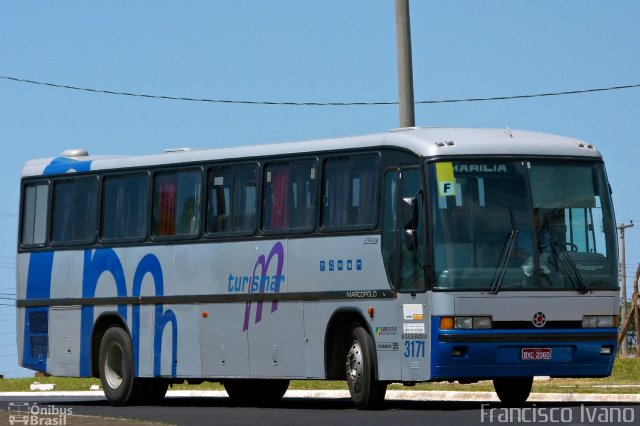 Turismar Transporte e Turismo 3171 na cidade de Marília, São Paulo, Brasil, por Francisco Ivano. Número da foto: #734412.