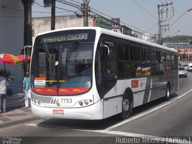 Metra - Sistema Metropolitano de Transporte 7753 na cidade de Diadema, São Paulo, Brasil, por Roberto Teixeira. Número da foto: #733755.