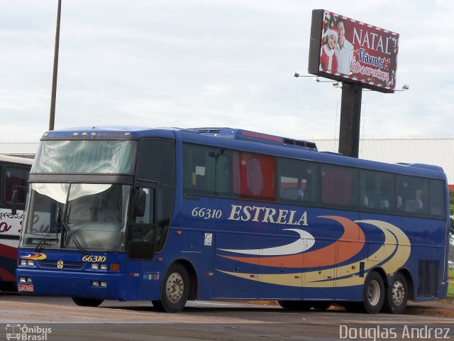 Viação Estrela 66310 na cidade de Goiânia, Goiás, Brasil, por Douglas Andrez. Número da foto: #733707.