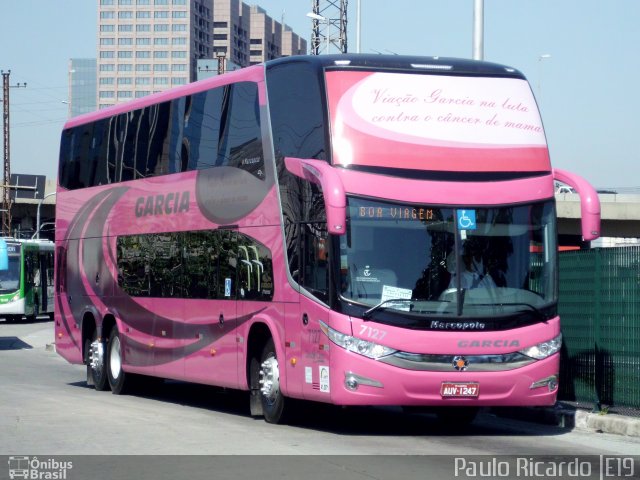 Viação Garcia 7127 na cidade de São Paulo, São Paulo, Brasil, por Paulo Ricardo. Número da foto: #735982.