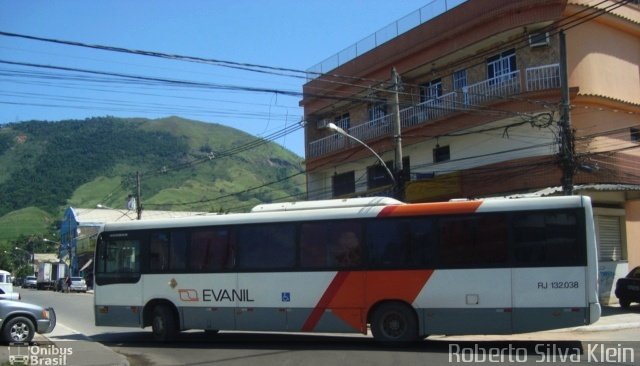 Evanil Transportes e Turismo RJ 132.038 na cidade de Nova Iguaçu, Rio de Janeiro, Brasil, por Roberto Silva. Número da foto: #735888.