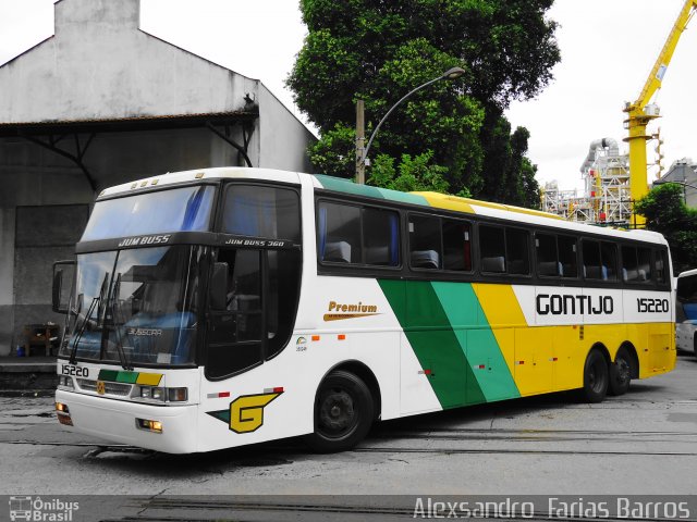 Empresa Gontijo de Transportes 15220 na cidade de Rio de Janeiro, Rio de Janeiro, Brasil, por Alexsandro  Farias Barros. ID da foto: 734689.