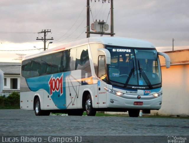 Auto Viação 1001 RJ 108.682 na cidade de Campos dos Goytacazes, Rio de Janeiro, Brasil, por Lucas  Ribeiro. Número da foto: #737514.