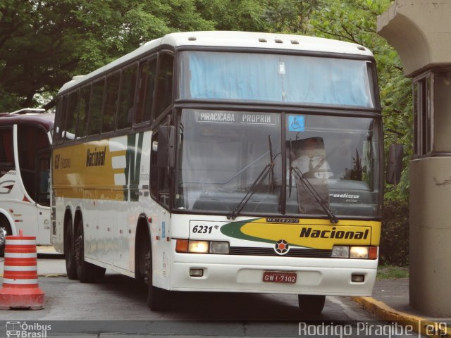 Viação Nacional 6231 na cidade de São Paulo, São Paulo, Brasil, por Rodrigo Piragibe. ID da foto: 736364.