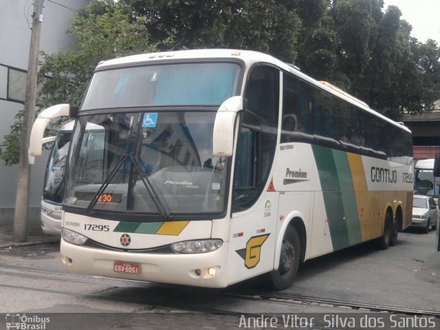 Empresa Gontijo de Transportes 17295 na cidade de Rio de Janeiro, Rio de Janeiro, Brasil, por André Vitor  Silva dos Santos. Número da foto: #738042.