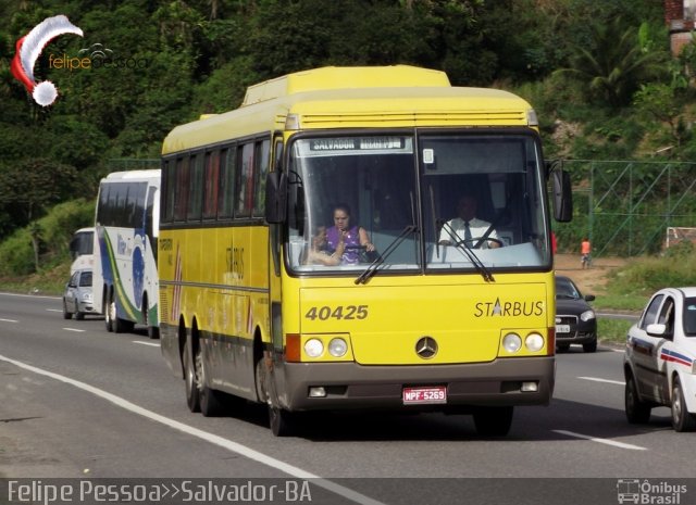 Viação Itapemirim 40425 na cidade de Salvador, Bahia, Brasil, por Felipe Pessoa de Albuquerque. ID da foto: 739662.