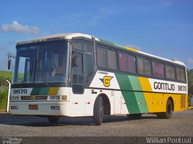 Empresa Gontijo de Transportes 9870 na cidade de Messias, Alagoas, Brasil, por Willian Pontual. ID da foto: 738638.