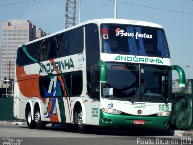Empresa de Transportes Andorinha 5035 na cidade de São Paulo, São Paulo, Brasil, por Paulo Ricardo. Número da foto: #739974.