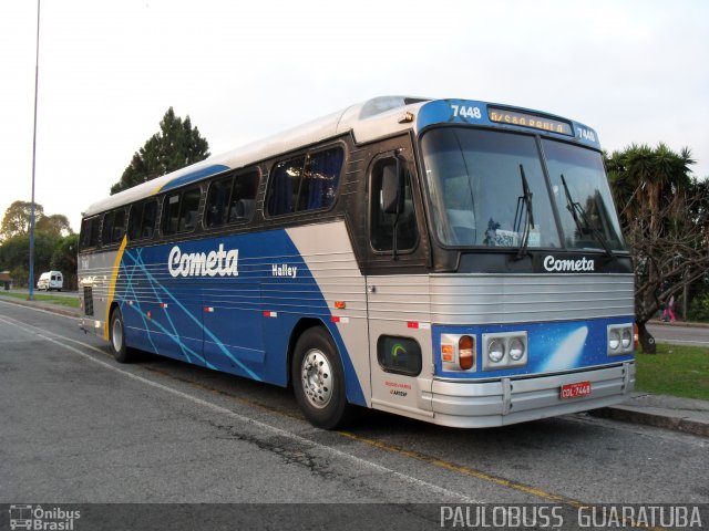 Viação Cometa 7448 na cidade de Curitiba, Paraná, Brasil, por Paulobuss  Guaratuba. ID da foto: 738747.