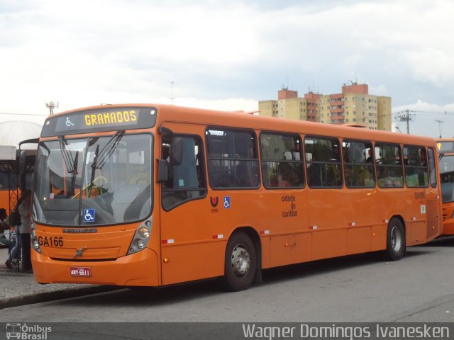 Viação Cidade Sorriso GA166 na cidade de Curitiba, Paraná, Brasil, por Wagner Domingos Ivanesken. ID da foto: 739874.