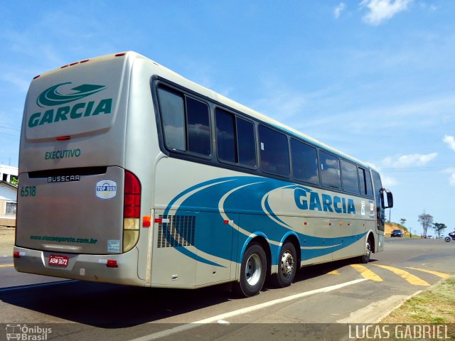 Viação Garcia 6518 na cidade de Imbaú, Paraná, Brasil, por Lucas Gabriel. Número da foto: #741052.