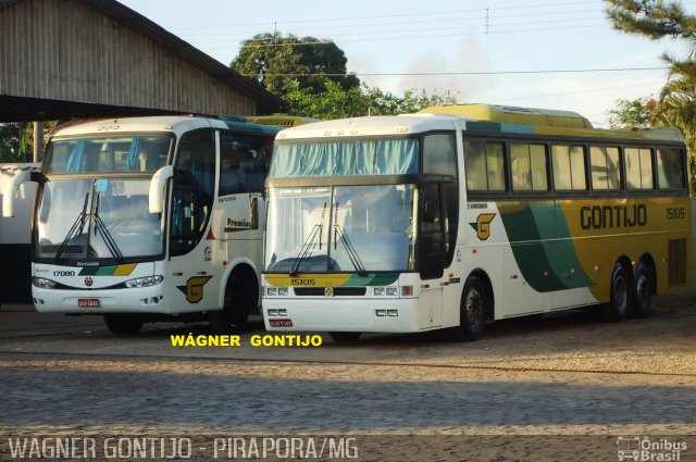 Empresa Gontijo de Transportes 15105 na cidade de Pirapora, Minas Gerais, Brasil, por Wagner Gontijo Várzea da Palma-mg. ID da foto: 741521.