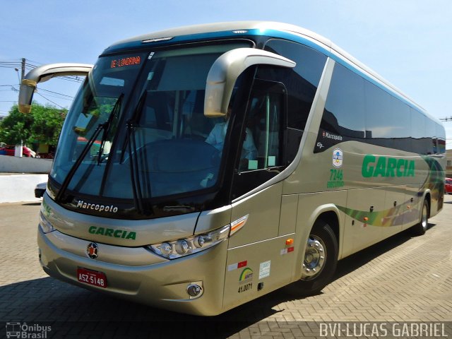 Viação Garcia 7246 na cidade de Imbaú, Paraná, Brasil, por Lucas Gabriel. Número da foto: #740983.