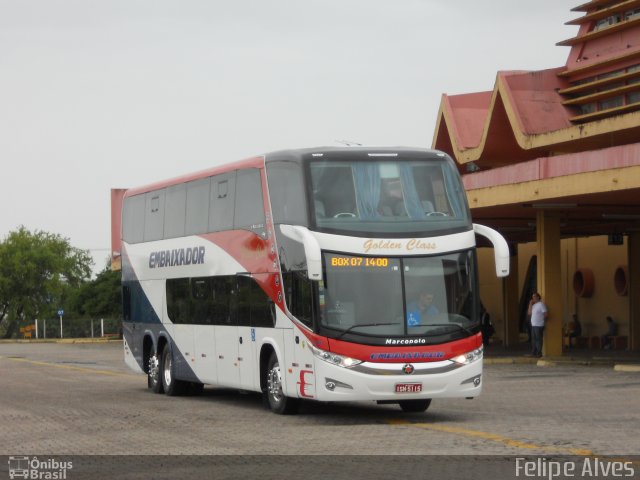 Expresso Embaixador 501 na cidade de Pelotas, Rio Grande do Sul, Brasil, por Felipe Alves. Número da foto: #741351.