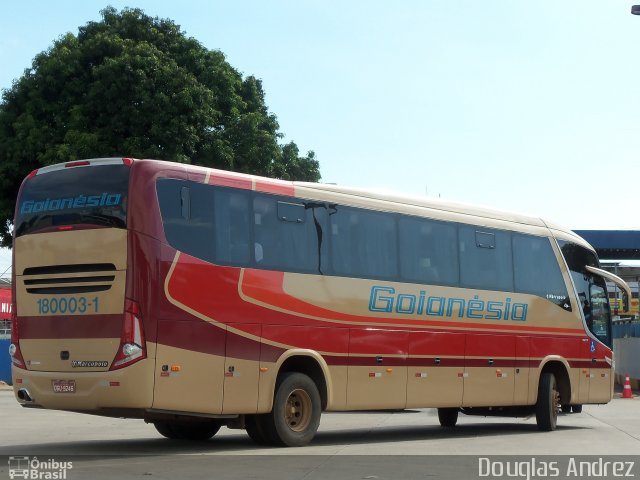 Auto Viação Goianésia 180003-1 na cidade de Goiânia, Goiás, Brasil, por Douglas Andrez. Número da foto: #740942.