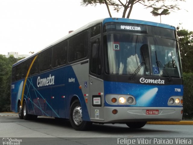 Viação Cometa 7700 na cidade de São Paulo, São Paulo, Brasil, por Felipe Vitor Paixão Vieira. Número da foto: #741987.