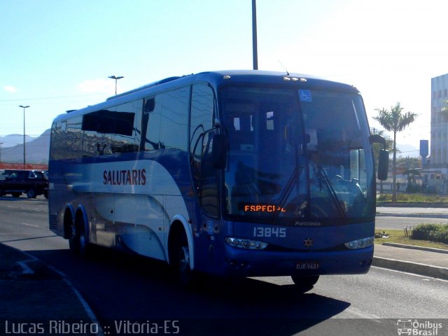 Viação Salutaris e Turismo 13845 na cidade de Vitória, Espírito Santo, Brasil, por Lucas  Ribeiro. ID da foto: 743600.