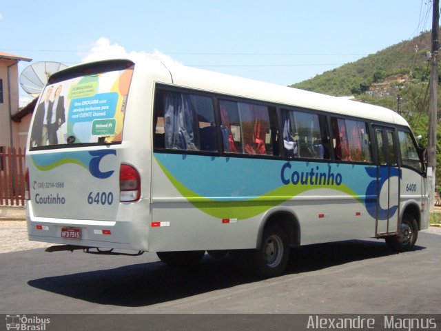 Empresa de Transportes Coutinho 6400 na cidade de Caxambu, Minas Gerais, Brasil, por Alexandre  Magnus. ID da foto: 743113.