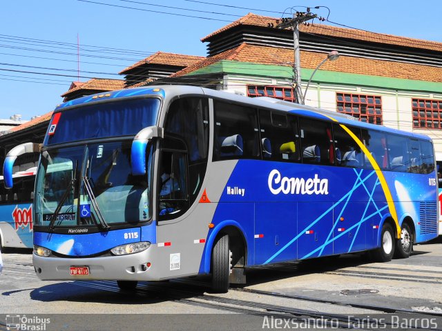 Viação Cometa 8115 na cidade de Rio de Janeiro, Rio de Janeiro, Brasil, por Alexsandro  Farias Barros. Número da foto: #744630.