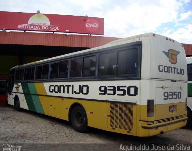 Empresa Gontijo de Transportes 9350 na cidade de Leopoldina, Minas Gerais, Brasil, por Aguinaldo José da Silva. ID da foto: 745640.