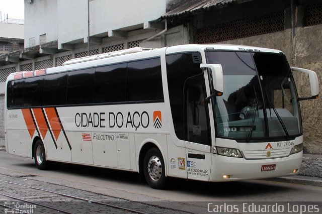 Viação Cidade do Aço RJ 174.045 na cidade de Rio de Janeiro, Rio de Janeiro, Brasil, por Carlos Eduardo Lopes. Número da foto: #744903.